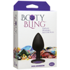 Introducing the Booty Bling Small Black Plug with Purple Stone - The Ultimate Pleasure Enhancer for Beginners! - Adult Naughty Store