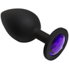 Booty Bling Large Black Plug Purple Stone: The Sensual Delight for Every Adventurous Explorer - Adult Naughty Store