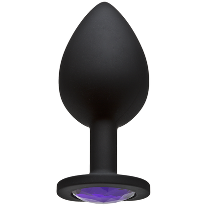 Booty Bling Large Black Plug Purple Stone: The Sensual Delight for Every Adventurous Explorer - Adult Naughty Store