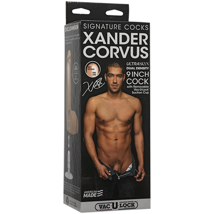 Signature Cocks Xander Corvus Ultraskin 9 inches Dildo - Realistic Lifelike Pleasure Toy for Men and Women - Black