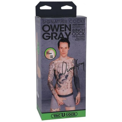 Signature Cocks Owen Gray 8 - Realistic ULTRASKYN Dildo for Hands-Free Pleasure - Model OG8 - Male - Lifelike 8-inch Shaft - Vac-U-Lock Compatible - Flesh