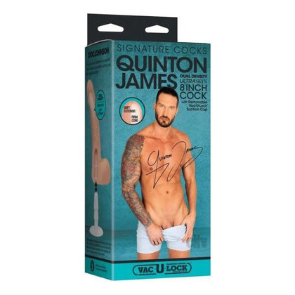 Signature Cocks Quinton James 8 - ULTRASKYN Realistic Dildo for Intense Pleasure - Model QJ8 - Male - Satisfying Girth - Deep Chocolate Brown