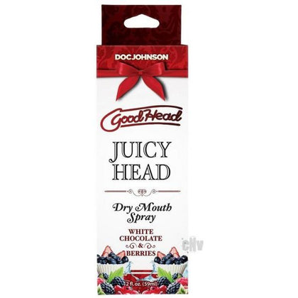 GoodHead Juicy Head White Choc-berr 2oz Oral Moisturizing Spray - Enhance Sensual Pleasure, Fresh Breath, and Moisture - Sugar-Free, Vegan, Paraben-Free - For All Genders - White Choc-berr Flavor