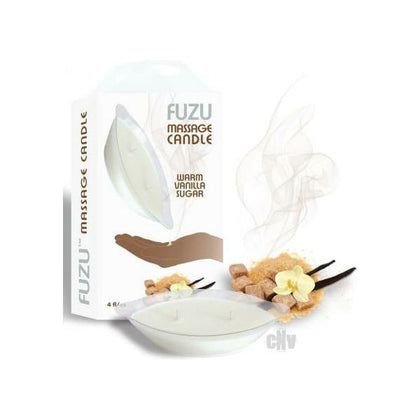 Fuzu Sensual Massage Candle - Warm Vanilla Sugar - 4oz