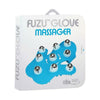 Deeva Fuzu Glove Massager Neon Blue - Ultimate Handheld Pleasure for Soothing Massage and Stress Relief