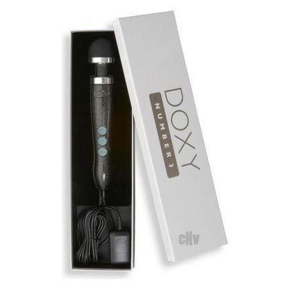 Doxy Number 3 Disco Black: The Ultimate Compact Wand Massager for Intense Orgasms, Pleasure and Relaxation