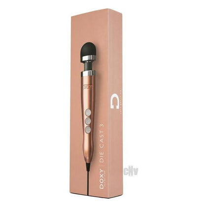 Doxy Number 3 Rose Gold Mains Powered Wand Vibrator for Intense Pleasure - Unleash Your Sensual Power - Adult Naughty Store