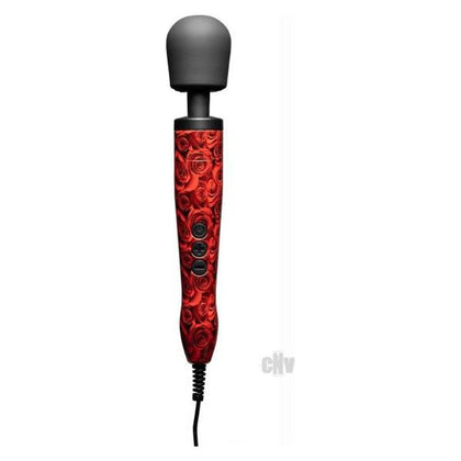 Doxy Original Massager - Powerful Wand Vibrator for Deep Sensation, Model X1, Unisex, Full Body Pleasure, Rose Pattern - Adult Naughty Store