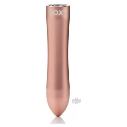 Introducing the Doxy Bullet Rose Gold Vibrating Bullet - Model D12G: Powerful Pleasure for Enhanced Stimulation - Adult Naughty Store