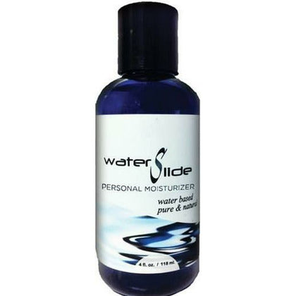 Water Slide Water-Based Personal Lubricant 4oz - Vegan, Odorless, Non-Toxic - Carrageenan Extract - Safe for Women - Compatible with Condoms, Diaphragms, and Toys - Clear
