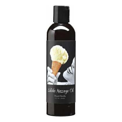 Sensual Massage Oil: French Vanilla Delight - Luxurious Skincare Blend with Hemp Seed, Vitamin E, Almond, Grapeseed - Moisturizing, Residue-Free Formula for Professional Slip and Flirtatious  - Adult Naughty Store