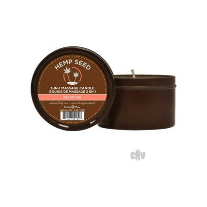 Earthly Body Round Massage Candle Isle Of You 6oz - Adult Naughty Store