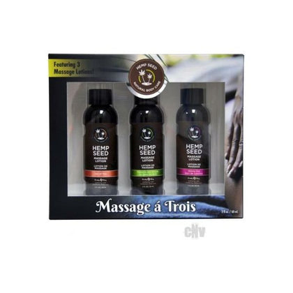 Earthly Body Massage A Trois: Isle, Skinny & Naked 2oz - Sensual Pleasure Gift Set - Adult Naughty Store