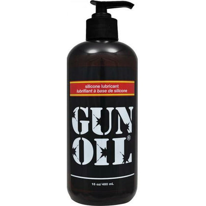 Gun Oil Silicone Lubricant 16oz - Premium Silicone Lubricant for Condom-Safe Intimate Moments - Enhance Pleasure and Comfort - Long-Lasting Formula - Suitable for All Genders - Ideal for Inti - Adult Naughty Store