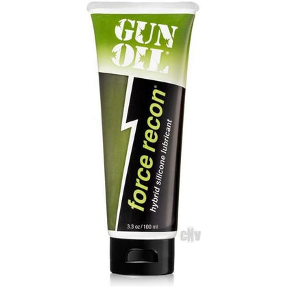 Gun Oil Force Recon Hybrid Lubricant 3.3oz Tube - The Ultimate Silicone/Water Blend for Long-Lasting Pleasure - Adult Naughty Store