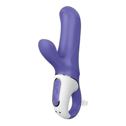 Introducing the Satisfyer Vibes Magic Bunny Blue Rabbit Vibrator - Model MB-12: Powerful Dual Stimulation Experience for Intense Pleasure - G-Spot and Clitoral Stimulation - Women's Sex Toy - Blue
