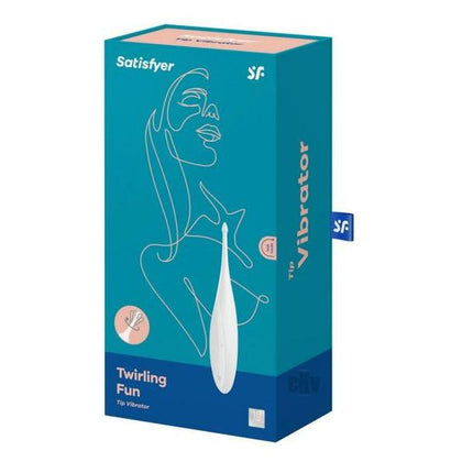 Satisfyer Twirling Fun White - TF-01 Beginner's Rotating Tip Vibrator for Targeted Stimulation - Unisex Pleasure - White