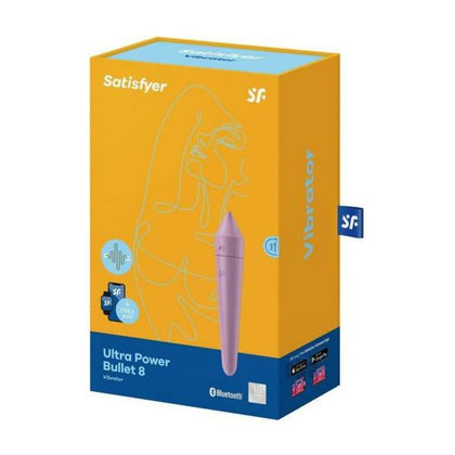 Satisfyer Ultra Power Bullet 8: App-Controlled Mini Vibrator for Sensual Clitoral Stimulation - Purple
