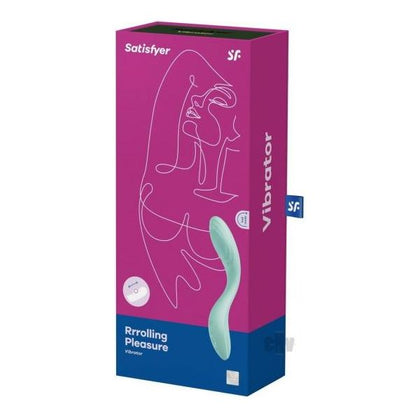 Introducing the Satisfyer Rrrolling Pleasure Mint - G-Spot Vibrator Model R-2021: The Ultimate Sensual Experience for Her in Mint Green!