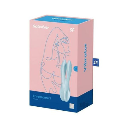 Satisfyer Threesome 1 Light Blue - The Ultimate Pleasure Connoisseur's Lay-on Vibrator