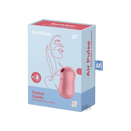 Satisfyer Cotton Candy Lt Red - Dual Air Pulse Clitoral Vibrator CC-132 - Women's Pleasure Toy - Red