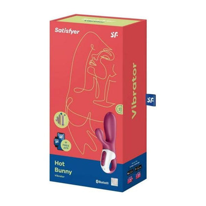 Satisfyer Hot Bunny Magenta - Dual Stimulation Warming Vibrator for G-Spot and Clitoral Pleasure - Adult Naughty Store