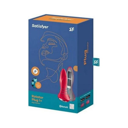 Satisfyer Rotator Plug 1 Plus Red - Powerful Dual Stimulation Anal Vibrator for Men - Prostate Massage and Anus Pleasure