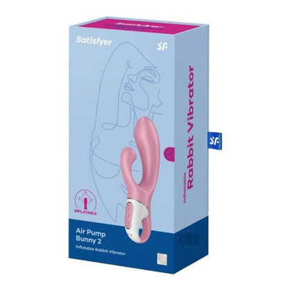 Satisfyer Air Pump Bunny 2 Pink Inflatable Clitoral and Vaginal Stimulator - Adult Naughty Store