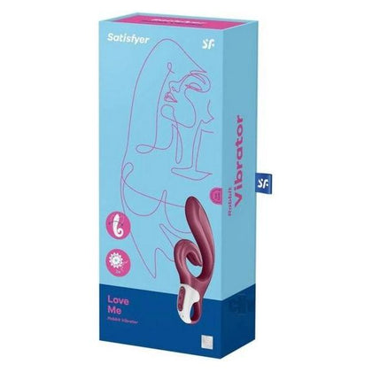 Satisfyer Love Me Red Rabbit Vibrator - Model LMR-500: Dual Stimulation Pleasure Device for Women, Clitoral and G-Spot, Luxurious Red