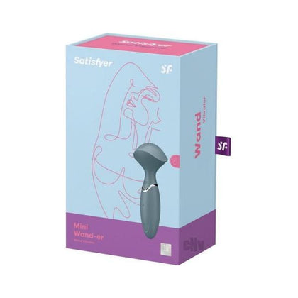 Satisfyer Mini Wand-er Grey: The Ultimate Portable Silicone Massager and Clitoral Stimulator - Adult Naughty Store