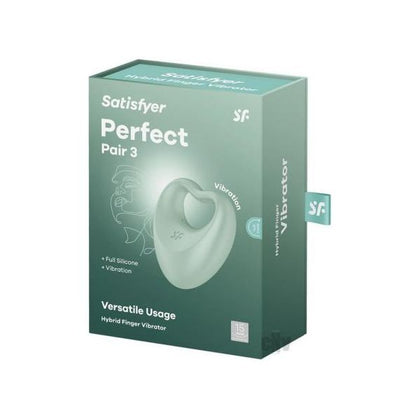 Satisfyer Perfect Pair 3 Teal - 2-in-1 Heart Design Vibrator and Penis Ring for Intense Pleasure