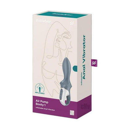 Introducing the Satisfyer Air Pump Booty 1 Anal Vibrator for Men, offering intense pleasure in black.