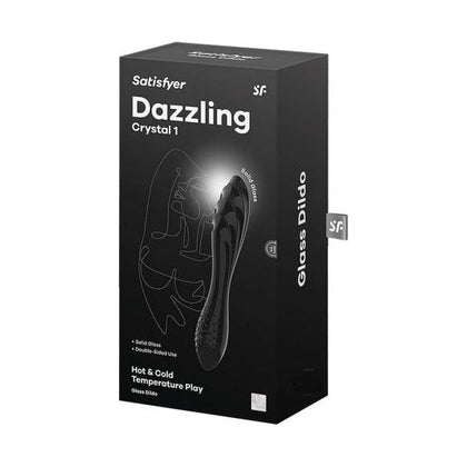 Satisfyer Dazzling Crystal 1 Black Glass Dildo for Women: Intense Stimulation in a Sleek Black Design