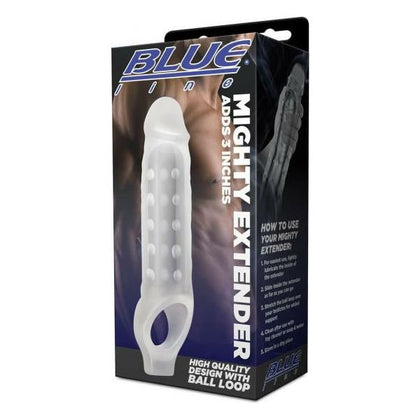 CB Gear Mighty Extender - Textured Sleeve for Intense Pleasure, Model MX-2000, Male, Penis and Balls, Red