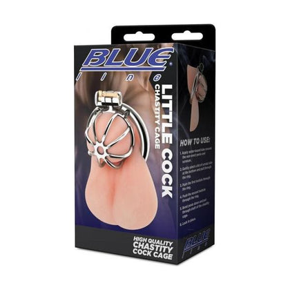 Blue Line Stainless Steel Little Cock Chastity Cage Model 2021 | Male | Intimate Control | Silver