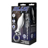 Blueline Stainless Steel Anal Toy: Tapered Plug Loop 2.5 - Unisex Anal Pleasure Toy - Hygienic Stainless Steel - Temperature Play - Silver - Adult Naughty Store