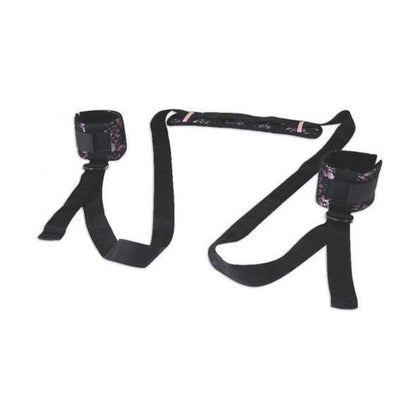 Lux Fetish Position Pal Sex Sling Black - Enhance Intimacy with Adjustable Ankle Straps and Padded Headrest - Adult Naughty Store