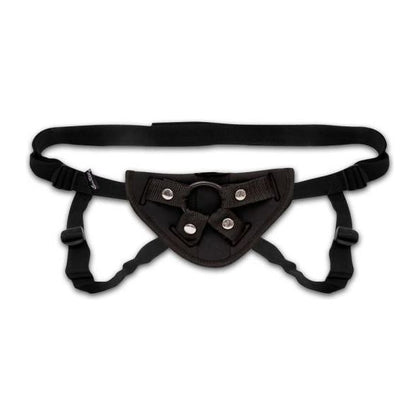 Lux Fetish Neoprene Strap-On Harness Black O-S: Versatile Pleasure for All Genders, Ultimate Comfort and Sensation