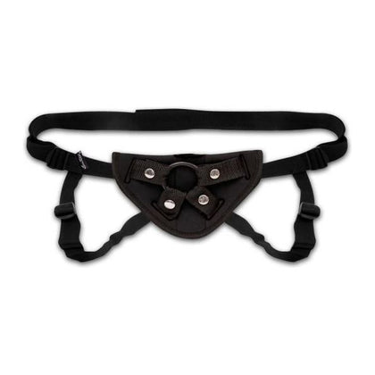 Lux Fetish Neoprene Strap-On Harness Black O-S: Versatile Pleasure for All Genders, Ultimate Comfort and Sensation - Adult Naughty Store