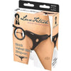 Lux Fetish Black Velvet Bikini Strap-On - Ultimate Control for Deep Penetration - Model BV-OS - Unisex - Intense Pleasure - Black - Adult Naughty Store