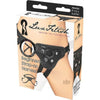 Lux Fetish Beginners Strap-On Harness - Model LS-1001 - Unisex - Comfortable 4-Way Adjustable Waist - Black - Adult Naughty Store