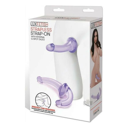 Lux Fetish Strapless Strap-On Purple - Model LS-100 - Couples Dual-Ended Dildo for G-Spot and P-Spot Stimulation