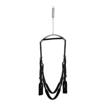 Lux Fetish Fantasy Swing Black - Sturdy and Versatile Sex Apparatus for Countless New Positions - Model LS-200 - Unisex - Perfect for Wild Erotic Play