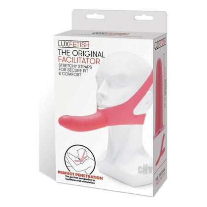 Lux F Original Facilitator Pink - The Ultimate Unisex Oral Pleasure Chin Strap Dildo - Model F-1001