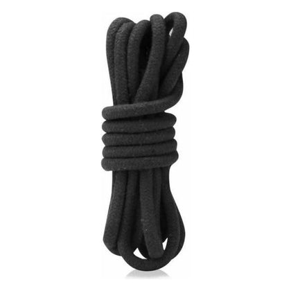 Lux Fetish Bondage Rope Black 10ft - Premium Shibari Rope Art Tool - Model B10 - Unisex - Sensual Pleasure for All - Jet Black