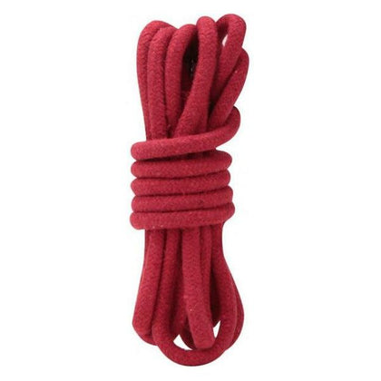 Lux Fetish Bondage Rope - Red 10 Feet - Soft and Durable Shibari Rope for Sensual Bondage Play - Model: LFR-10RD - Unisex - Perfect for Experimenting with Rope Art and Pleasure Exploration