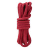 Lux Fetish Bondage Rope - Red 10 Feet - Soft and Durable Shibari Rope for Sensual Bondage Play - Model: LFR-10RD - Unisex - Perfect for Experimenting with Rope Art and Pleasure Exploration - Adult Naughty Store