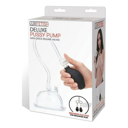 Lux F Deluxe Pussy Pump - Model LP-2001 - Female Clitoral Enhancement - Clear