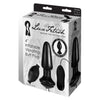 Lux Fetish Inflatable Vibrating Butt Plug 4 - Ultimate Pleasure for Anal Stimulation (Black) - Adult Naughty Store