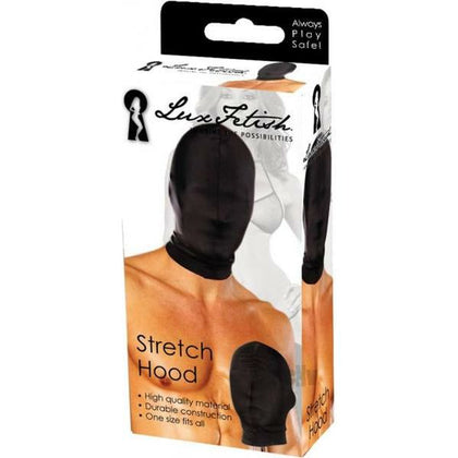 Lux Fetish Stretch Hood Black O-S: Sensory Deprivation Bondage Hood for Enhanced Pleasure